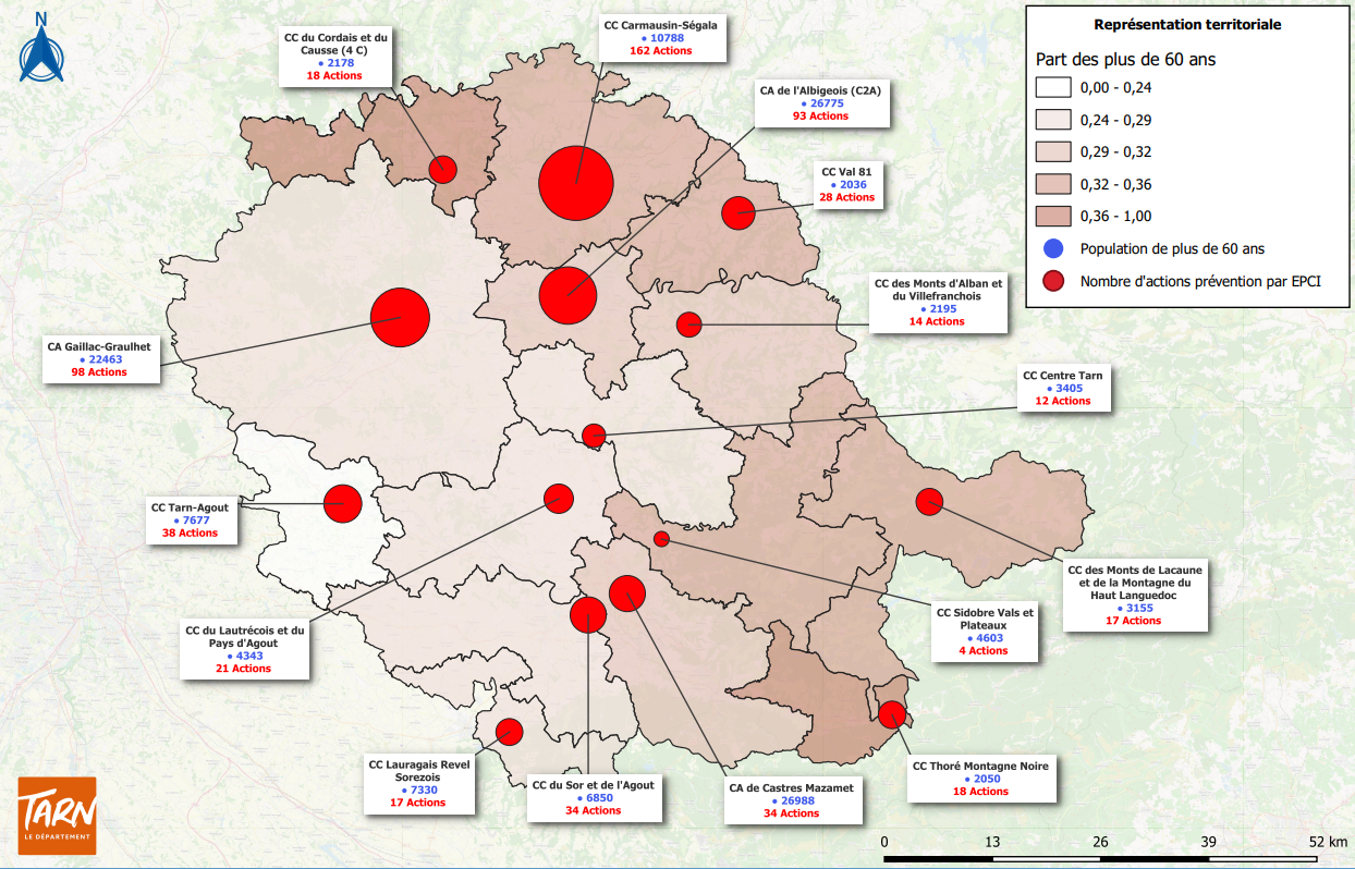 Carte 1 - Répartition par EPCI